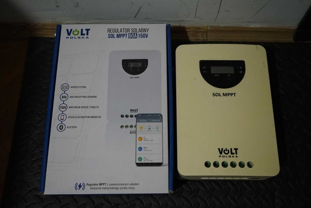 Volt Sol MPPT 60A 12/24/36/48 Regulator Solarny