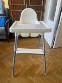 Krzesełko dla dzieci do jedzenia Antilop Ikea + podnóżek