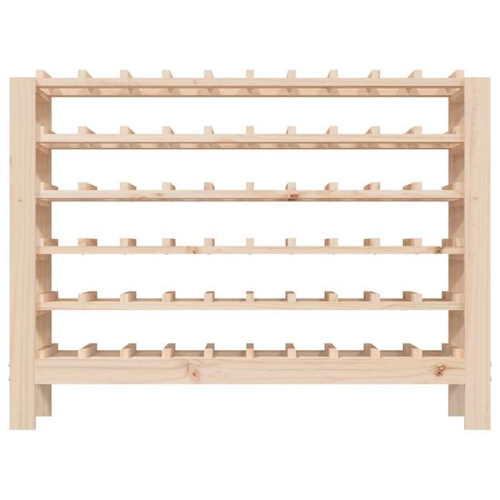 vidaXL Stojak na wino, 109,5x30x82 cm, lite drewno sosnowe