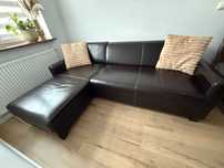 Sofa/narożnik skórzany z funkcją spania