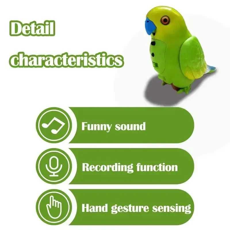 Інтерактивний папуга Funny Parrot для мовних навичок TT8005