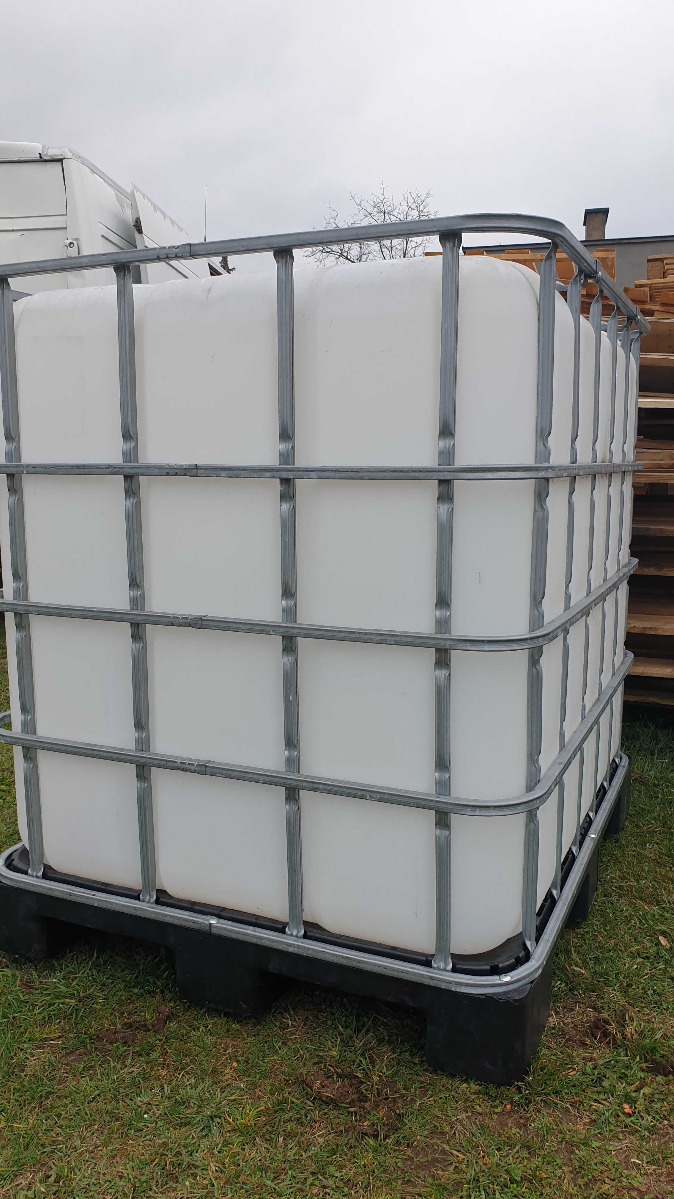 Zbiornik 1000 L na wodę, mauzer, IBC. Do artykułów spożywczych