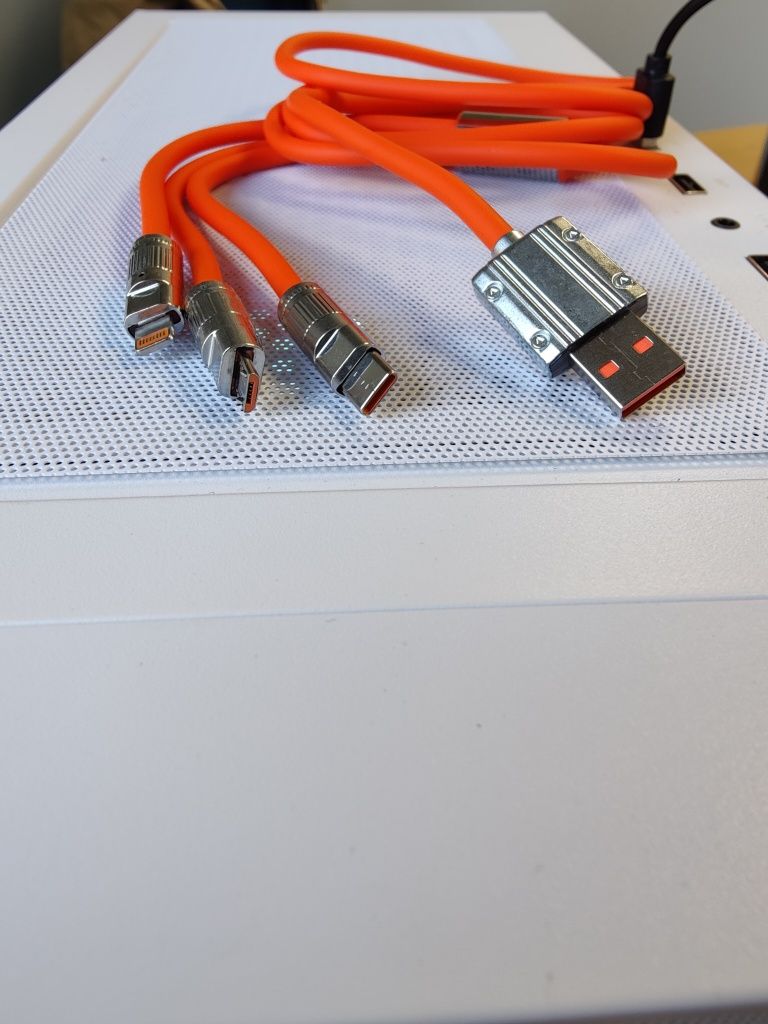 Kabel ładowania uniwersalny, USB - USB C, Micro USB, Lightning, 1,2m