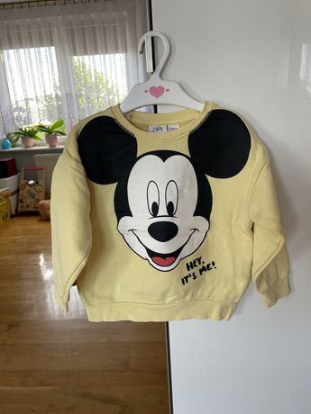Żółta bluza z Myszką Mickey. Zara. 92