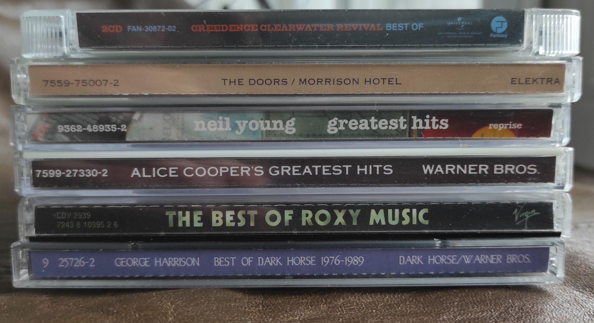 Фирменные CD Creedence,Doors,N.Young,Alice Cooper,Roxy Music, Harrison