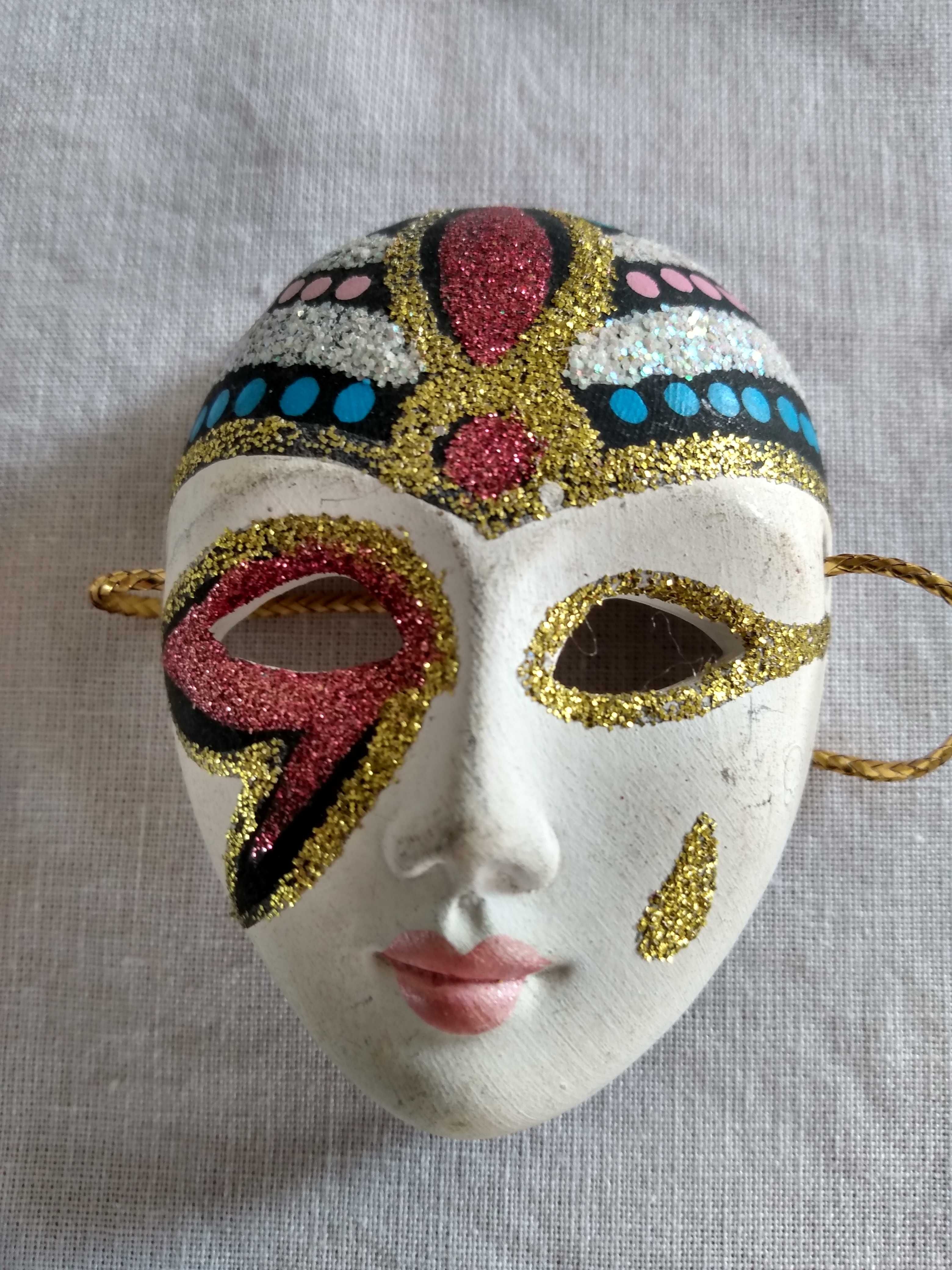 Maska Wenecka - piękna, ręcznie malowana, ceramiczna w super cenie!!!
