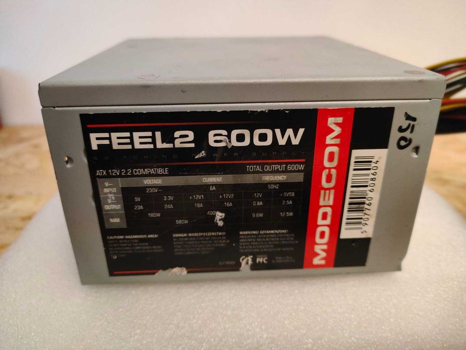 Zasilacz Komputerowy MODECOM PSU Feel 2 600W 600 W