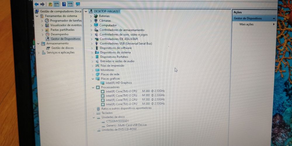 Portátil Packard Bell PEW91 Intel i3 / SSD 500Gb / RAM 4Gb