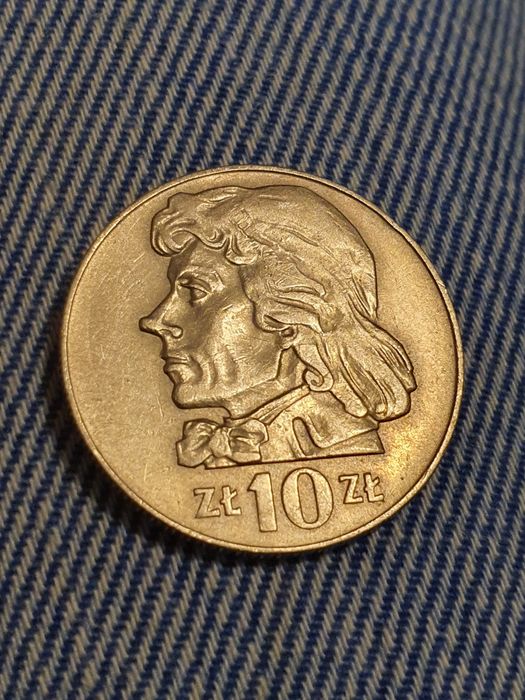 Moneta polska 10zl 1969r z Kościuszko