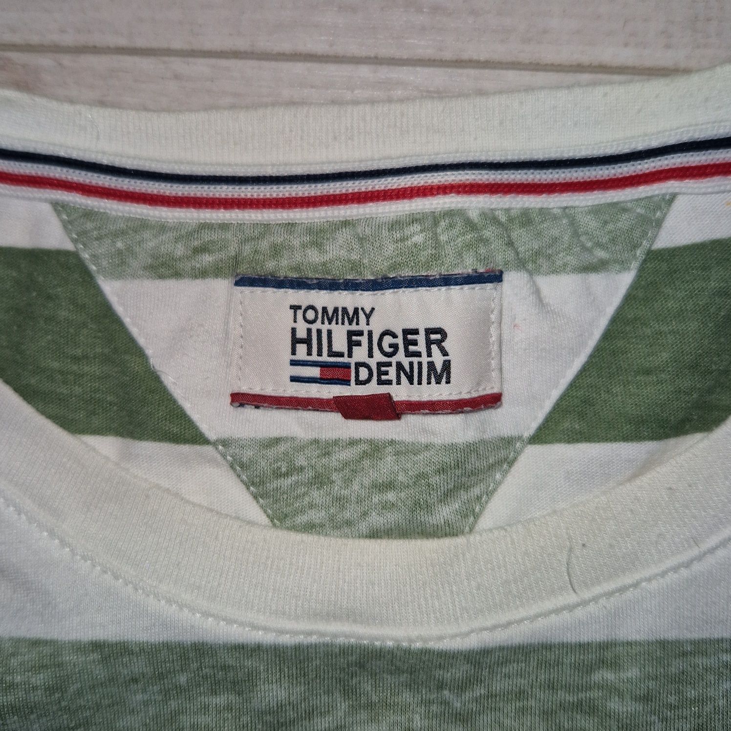 Tommy Hilfiger oryginalna koszulka t-shirt w paski S