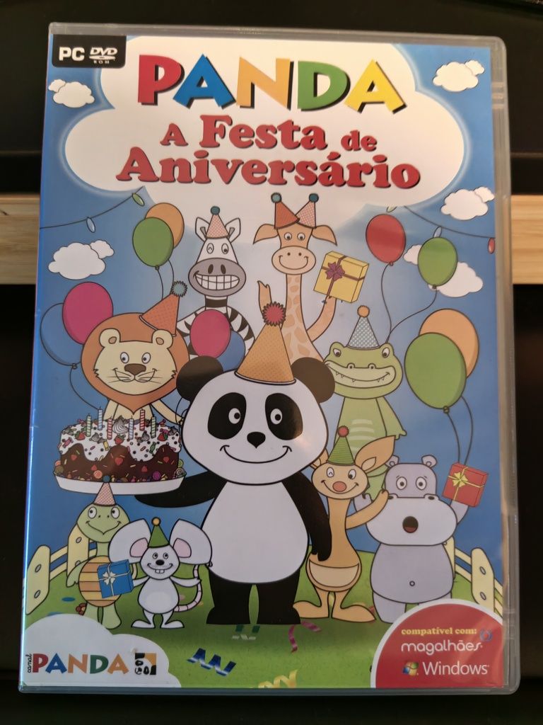 Jogos PC DVD "Panda Festa em Casa" e "Panda A Festa de Aniversário"