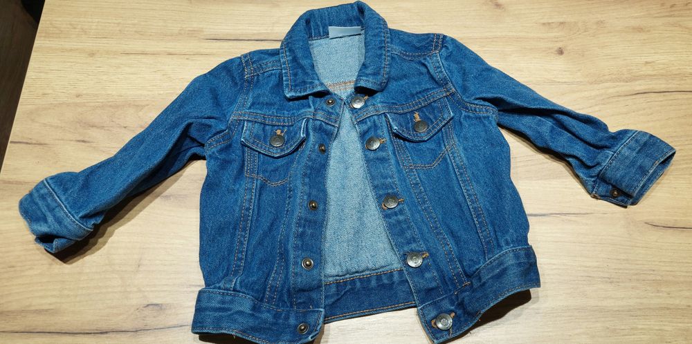 Kurtka jeansowa dziewczęca  r 80