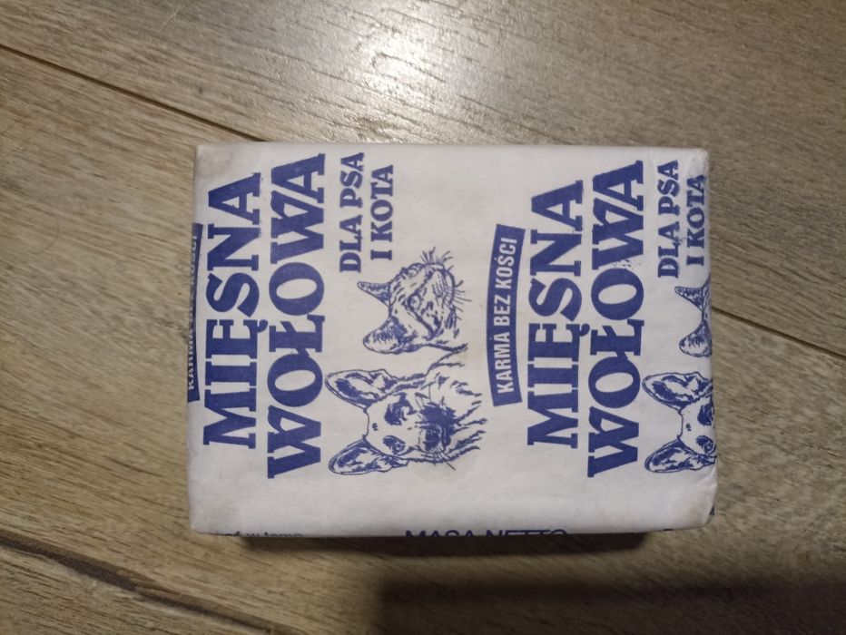 Karma mięsna w kostkach 250g mięso wołowe bez kości