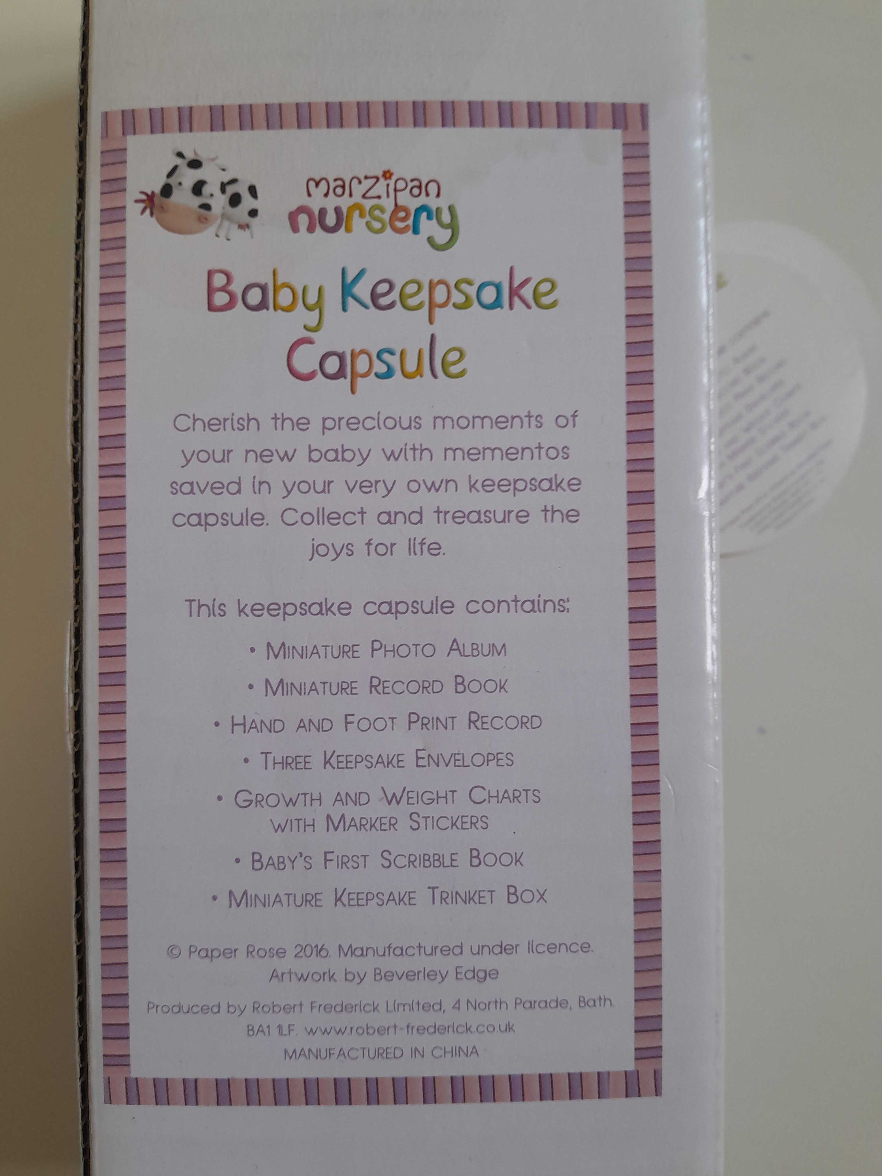 baby capsule keepsake nowa