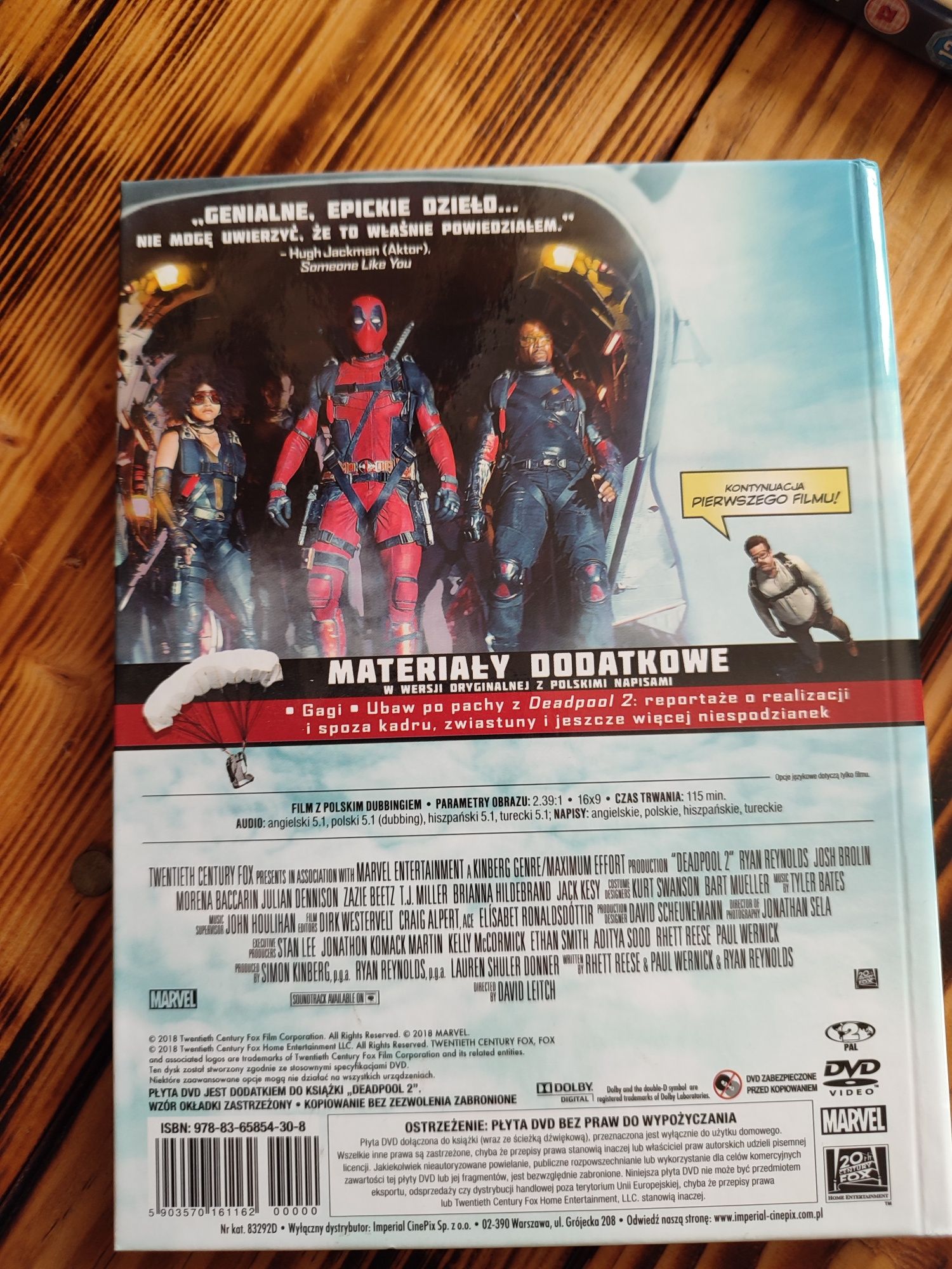 Filmy - 4 sztuki - Shazam, Deadpool 2, Wonder Woman