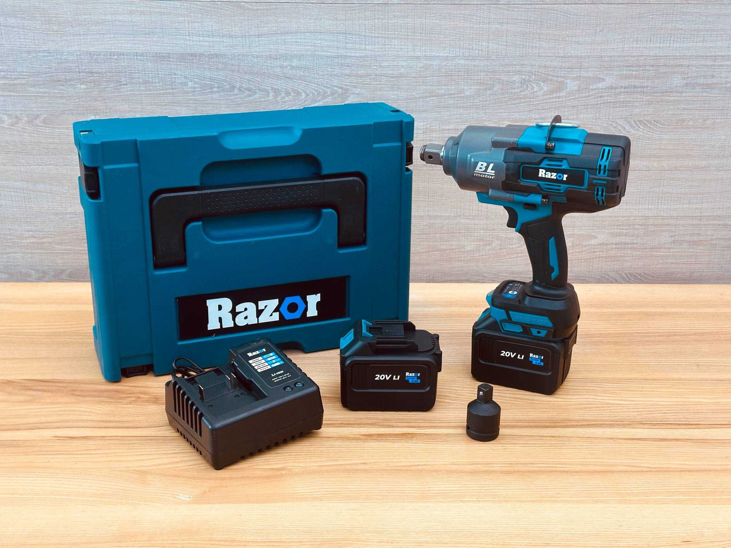 2100Нм Потужний Безщітковий Гайковерт Razor 6.0Ah акб 2шт 1\2 3\4 квад