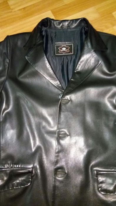 Пиджак кожа плотная