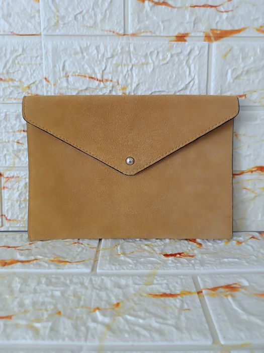 Mango клатч жіночий, натуральна шкіра/замша