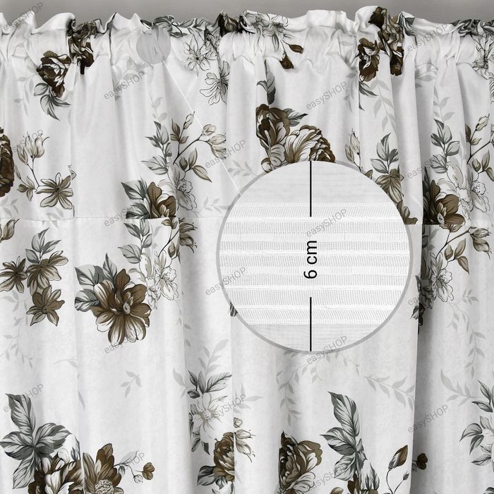 ‼️ WYPRZEDAŻ ‼️ 2 zasłony białe w róże