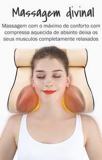 Almofada de massagem cervical lombar topo de gama aquecida muscular