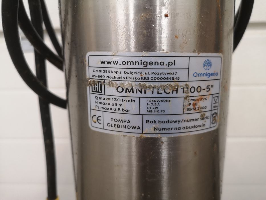 Pompa głębinowa omitech 1.1 kw