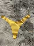 Stringi damskie M złote nowe latex 0367