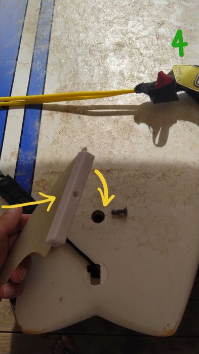 Fin box adapter for old NSP, SURFSERIES and BLUE surf boards