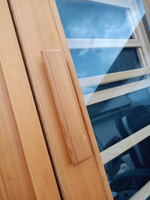 Sauna kabina infrared na podczerwień szklana 2os drewno 230V ze szkła