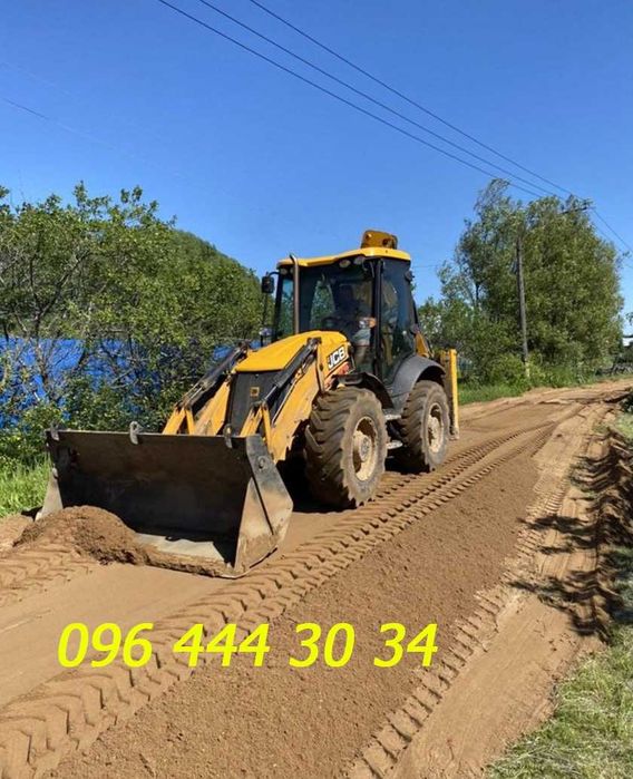 Екскaватор Jcb-3,Дaфи Kaмaз. Bивiз сміття,Гpyнту. Сипyчі: щeбiнь,пiсoк