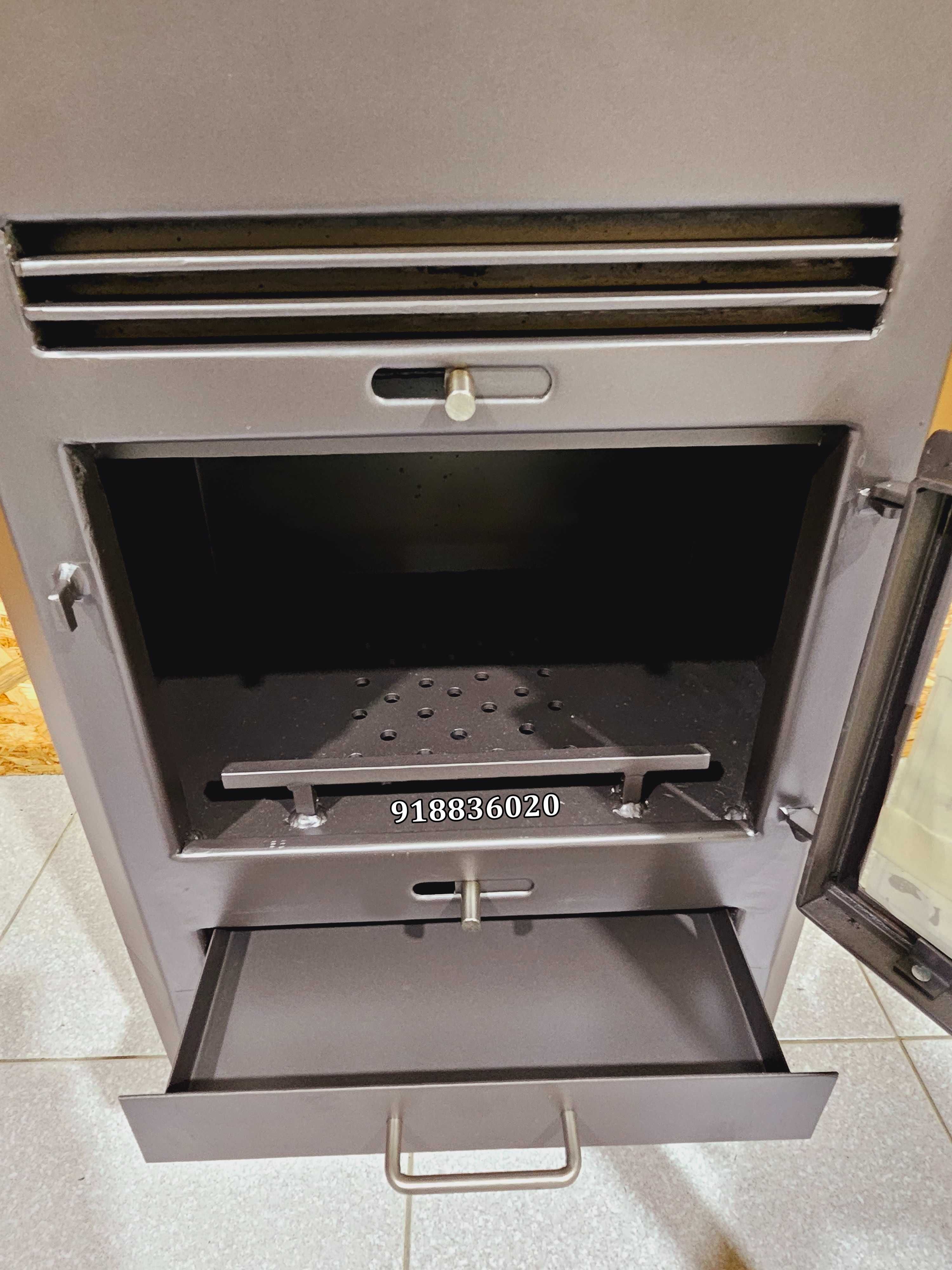 Salamandra Com Forno a Lenha NOVAS - 10.4Kw - FABRICADO PORTUGAL