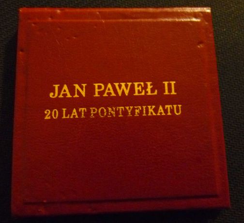 Medal pamiątkowy 20 lat pontyfikatu Jan Paweł II