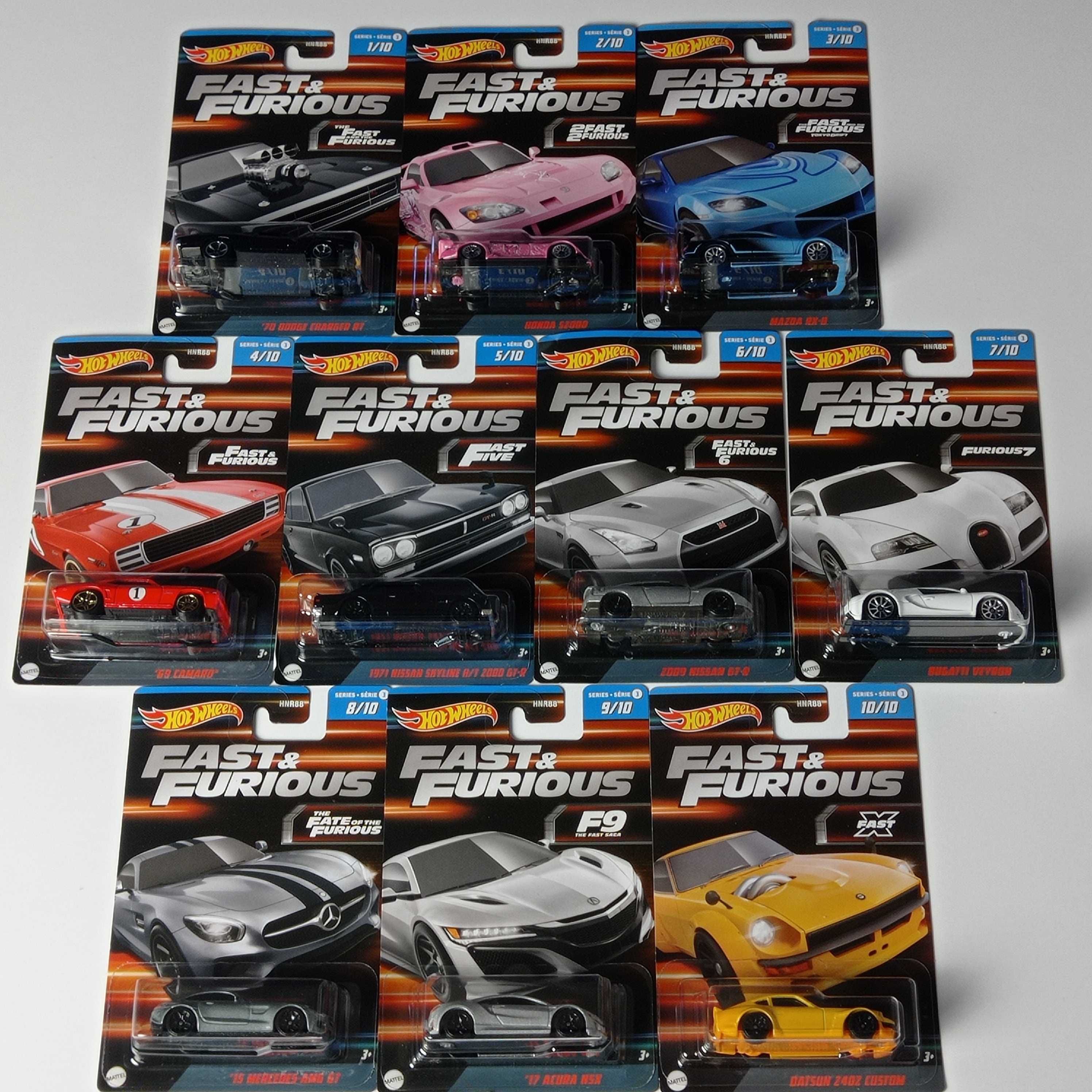 Машинка Hot Wheels Nissan GT-R Fast & Furious HNT16 Форсаж Хот Вілс