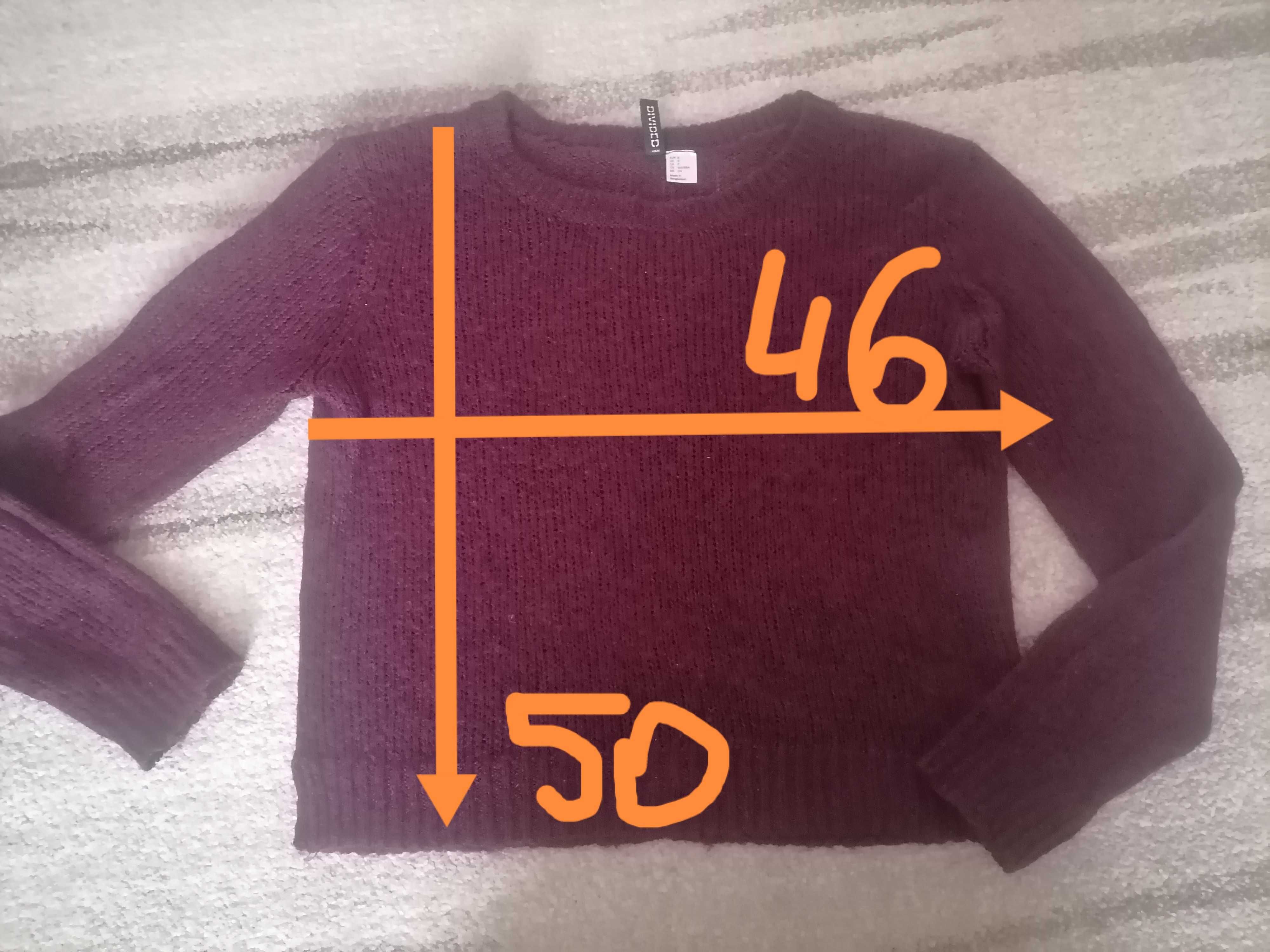 Krótki sweter z wełną S H&M Divided