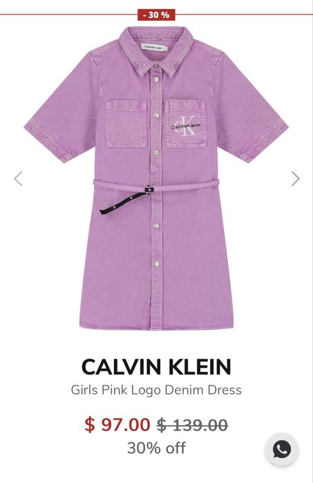 Джинсова сукня  Calvin Klein