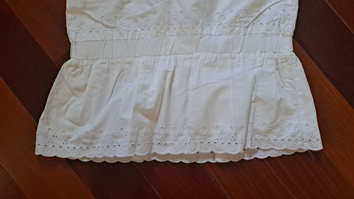 Vestido branco alças com forro