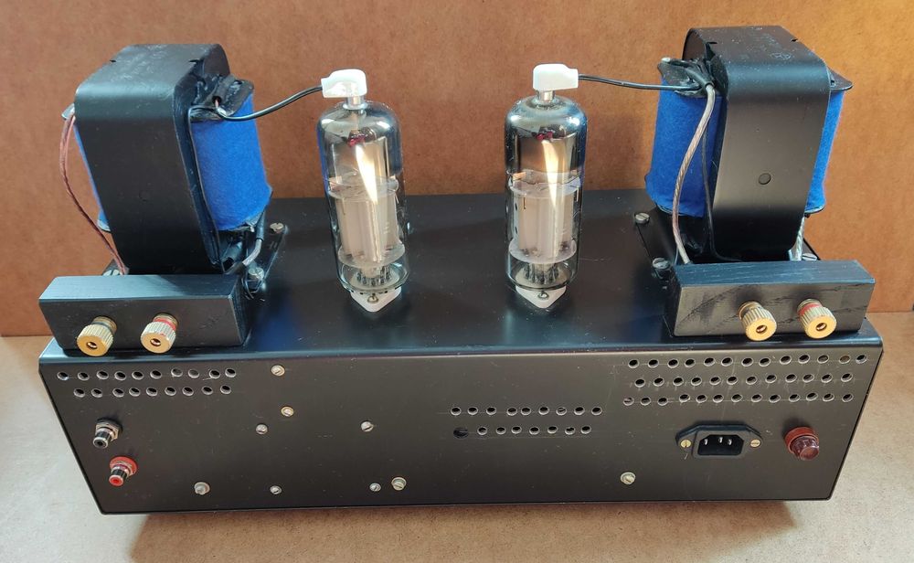 Ламповый однотактный стерео усилитель на лампах 6П9 и 6П42С