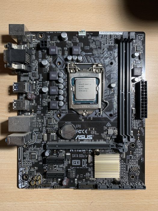 Продам комплект процессор i3-6100 + Материнка Asus h110mk