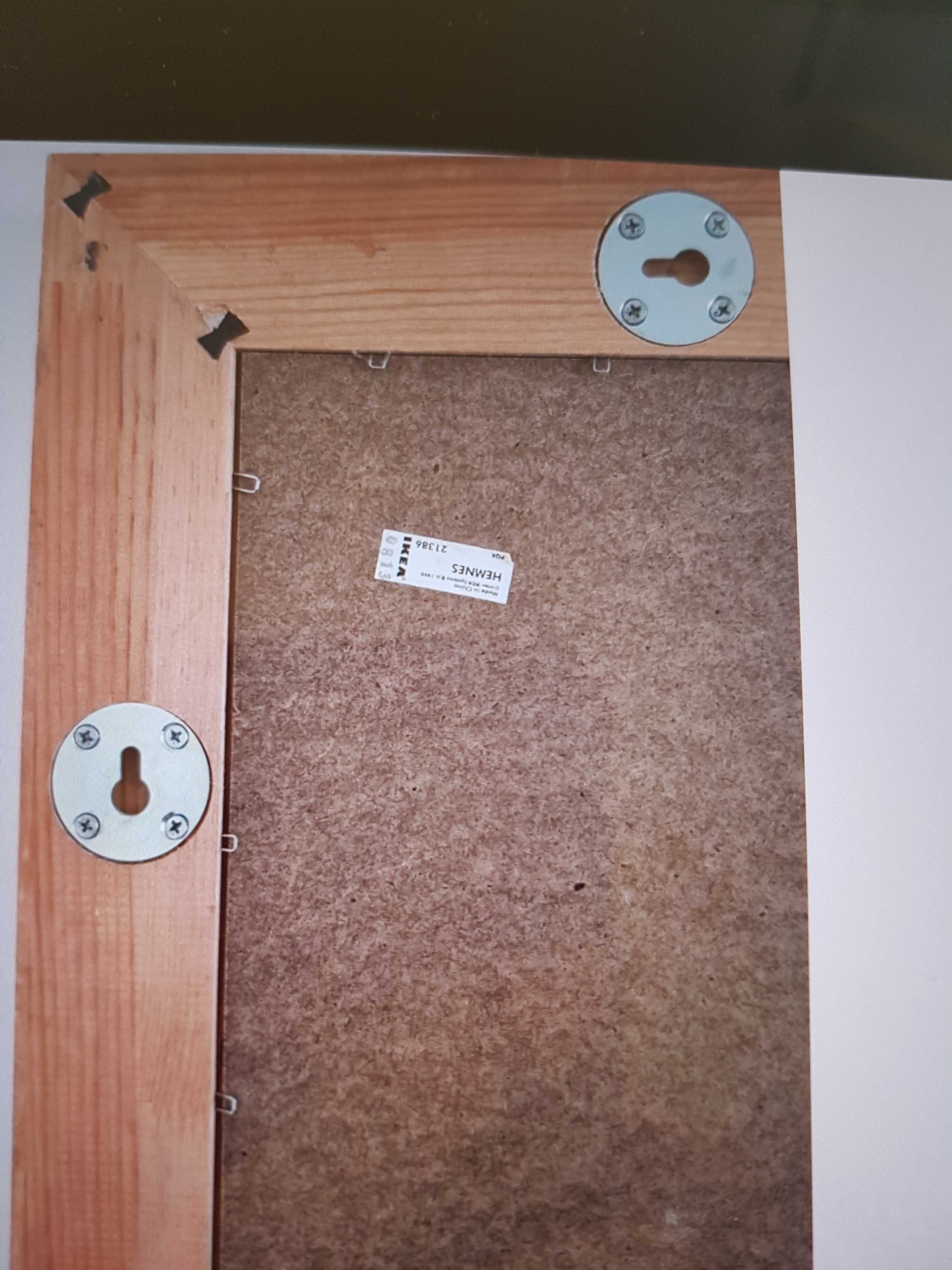 Ikea Hemnes lustro 75x165 w drewnianej ramie