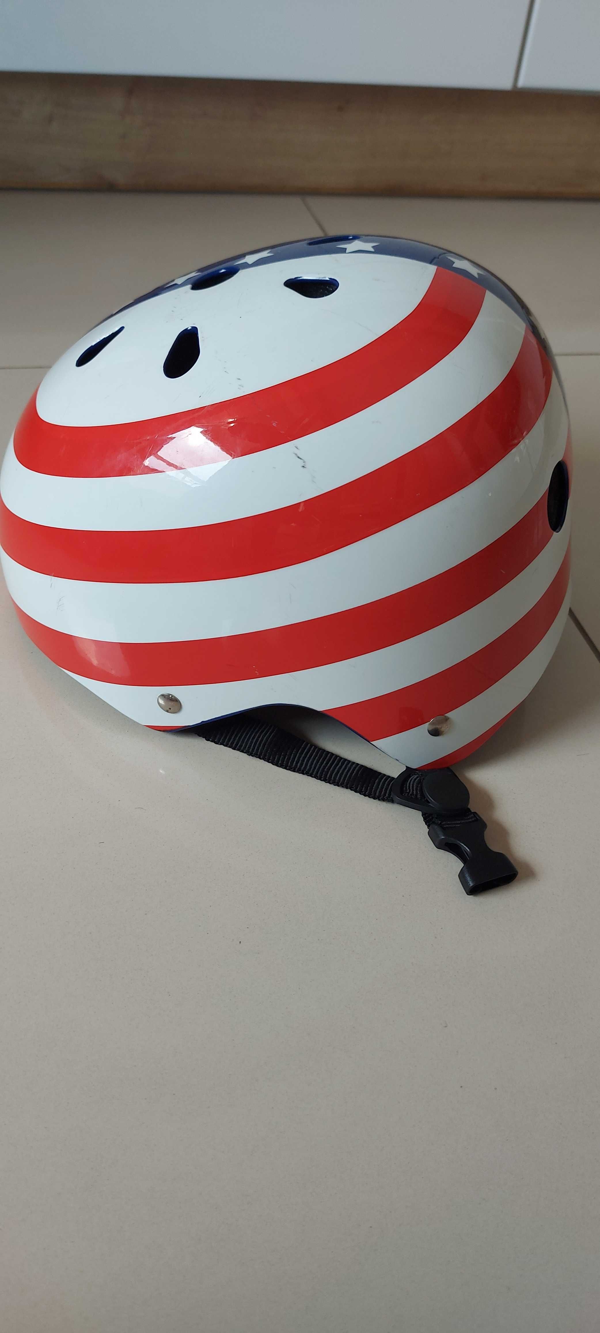 Kask na hulajnogę  deskorolkę, rolki, rozm. 52-58 cm