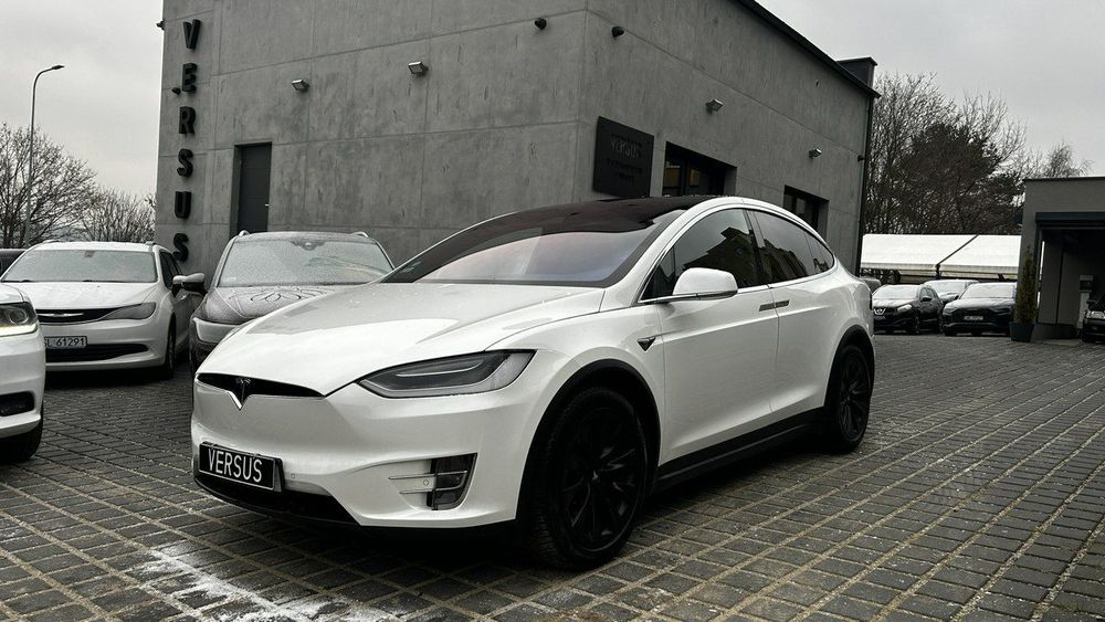 Tesla Model X 100D/6os/el.drzwi/autopilot/540KM/Sufit alcantara/Kam.cof/grz. fot. 6x