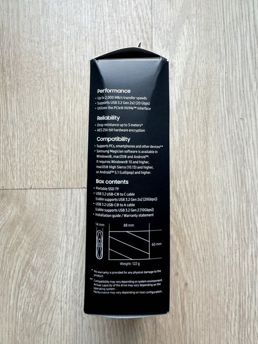 Samsung Portable SSD T9 2TB MU-PG2T0B