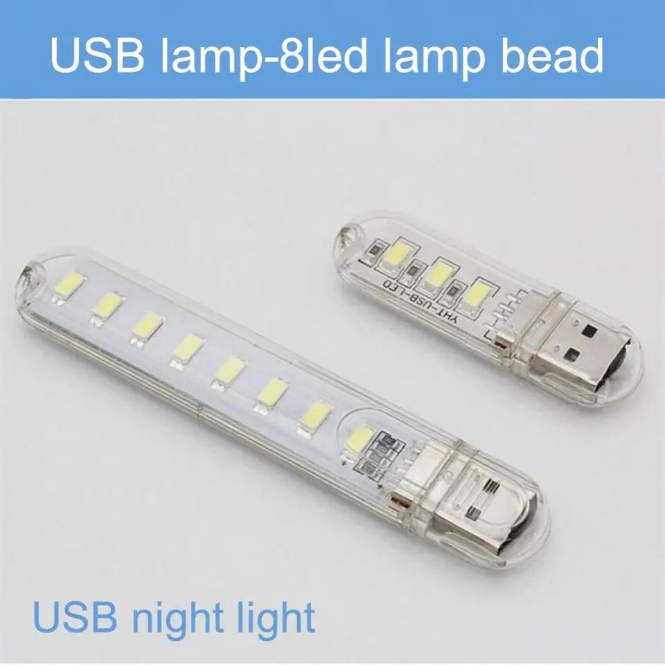 USB світильник флешка на 3 и 8 leds