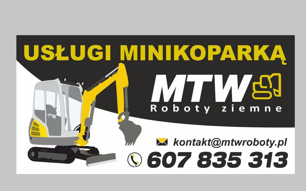 Usługi minikoparką minikoparka