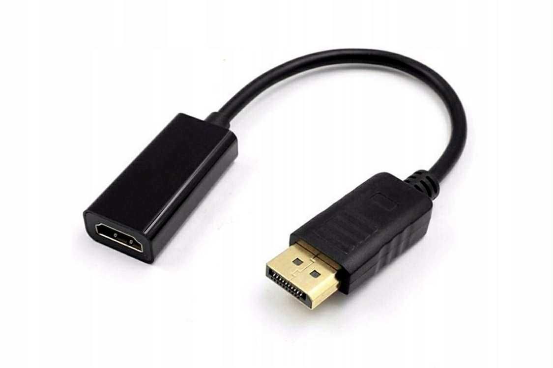 Adapter DisplayPo do HDMI przesylanie obrazu i dzwieku z laptopa na TV