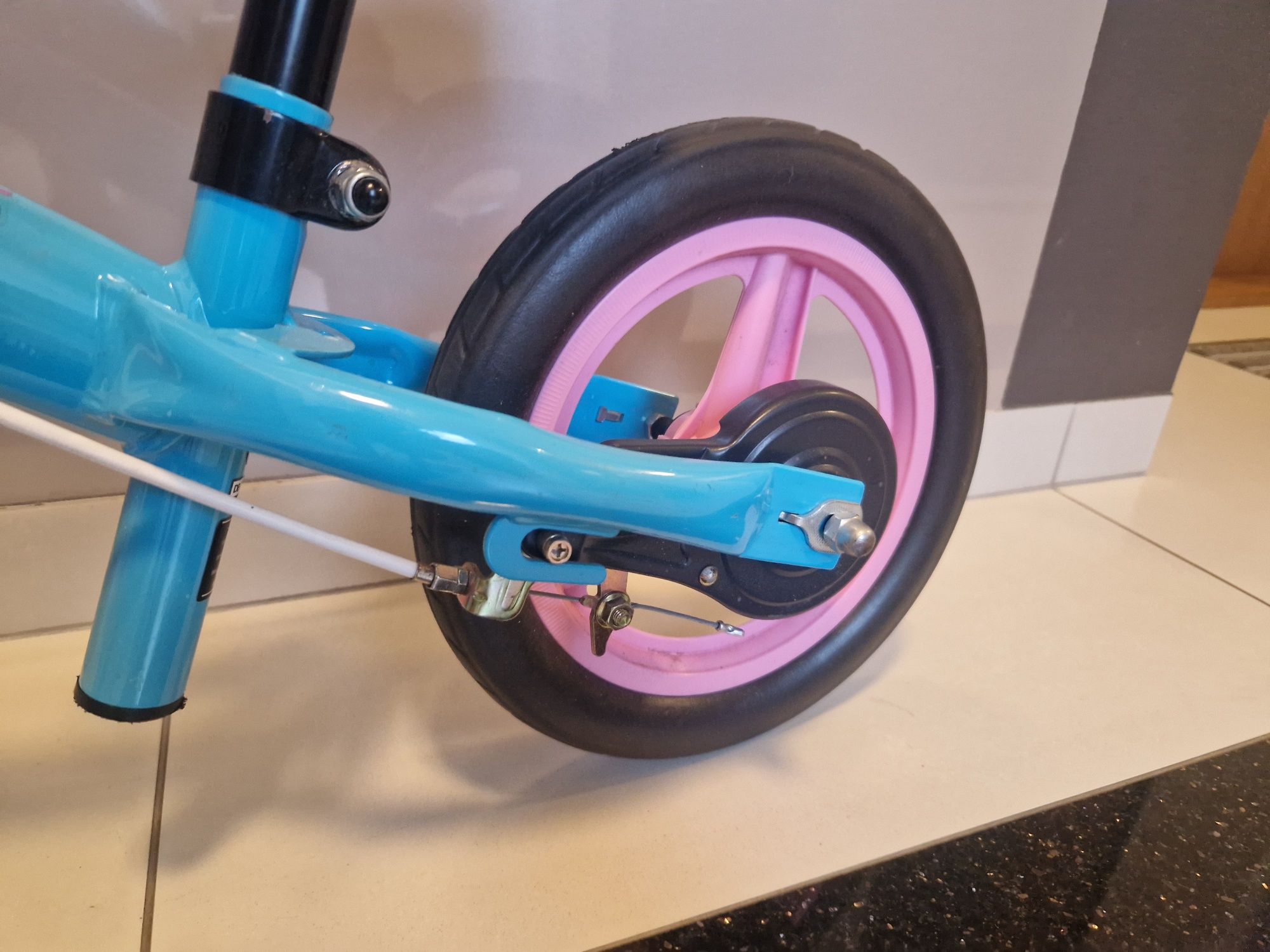 Rower biegowy używany niebieski B twin