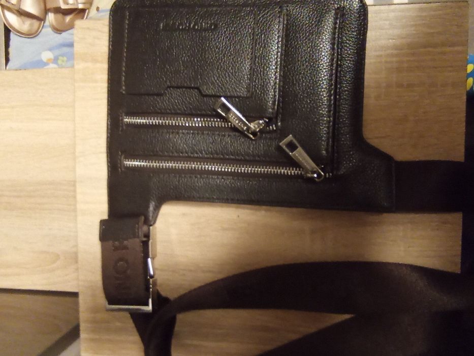 Saszetka męska  z naturalnej skóry