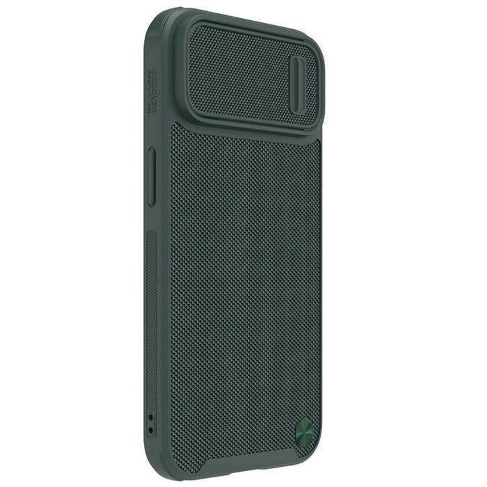 Nillkin Textured S Case etui iPhone 14 Plus pokrowiec zielony