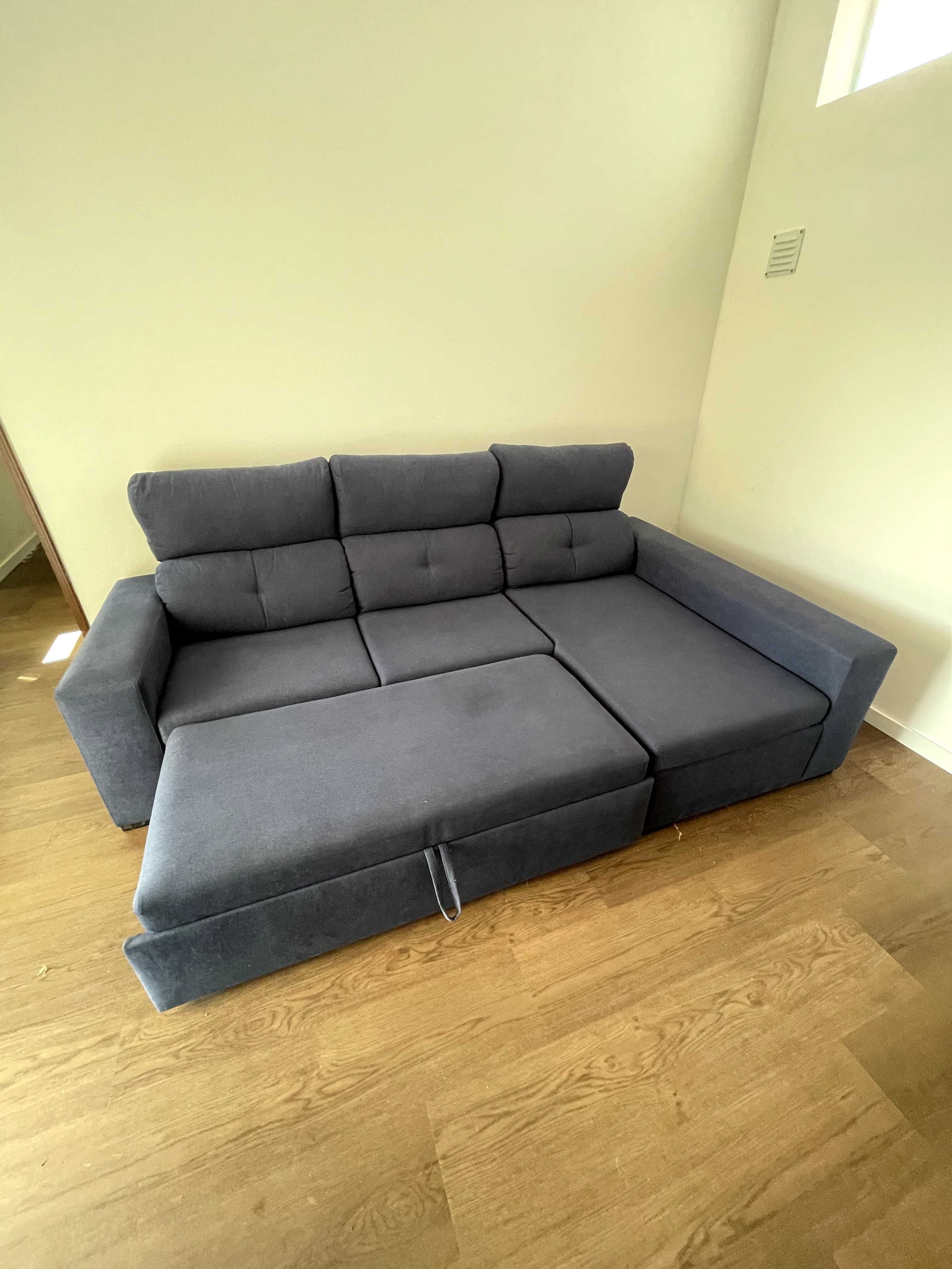 Sofá cama chaise longue confortável