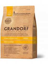 Grandorf корм 4 Meat & Brown Rice Adult Mini - Грандорф для собак. 3кг