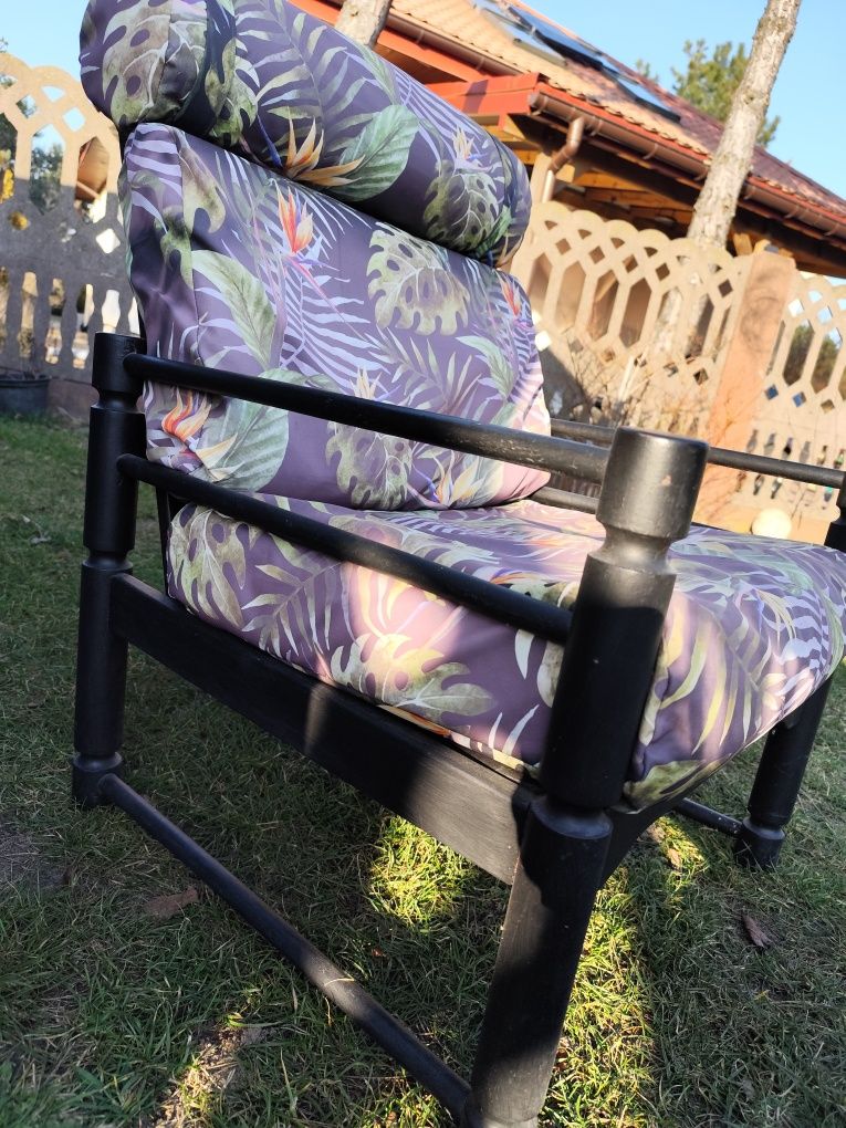 Fotele na taras retro prl zestaw wypoczynkowy